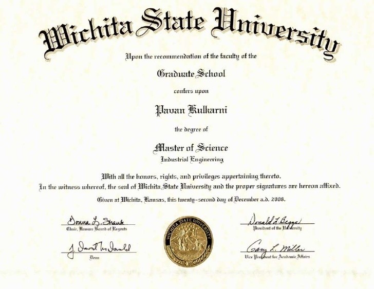  Vnsgu Degree Certificate Form